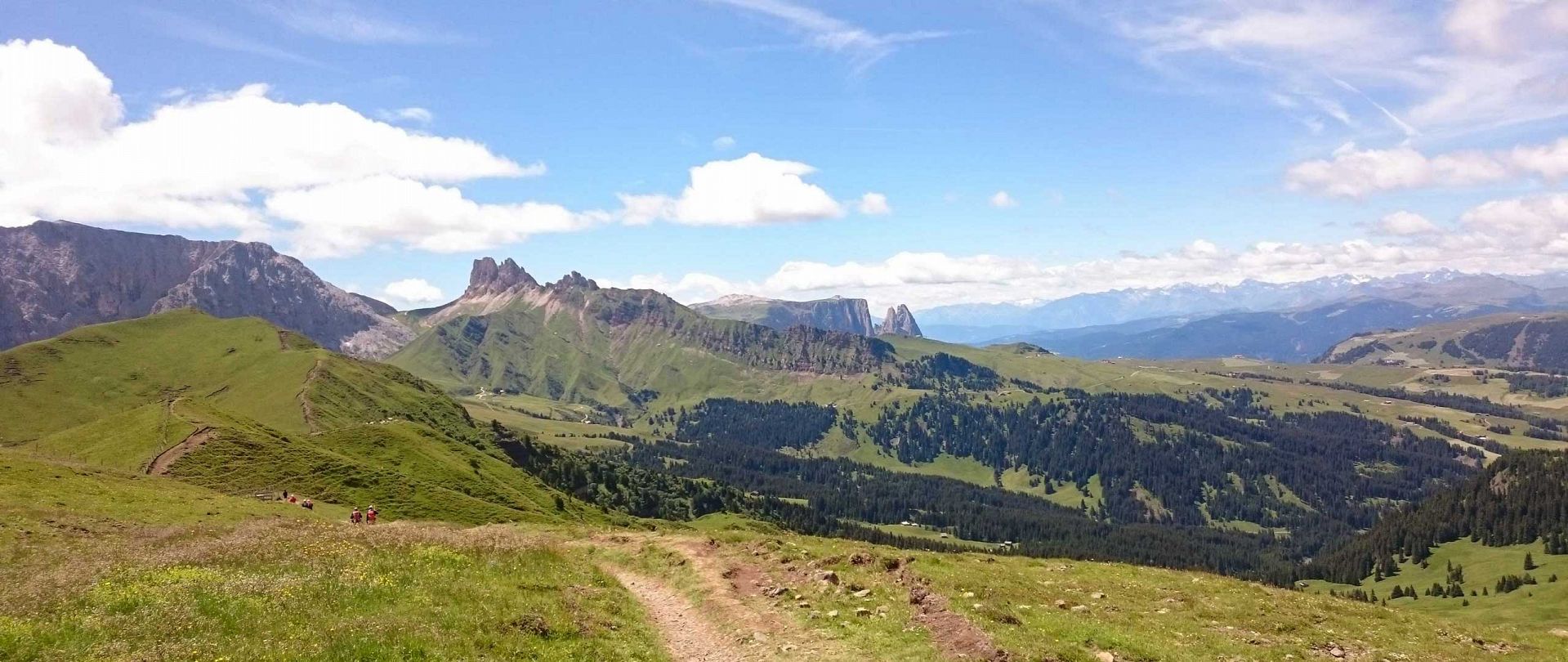 Mountainbike fahren inm Schlerngebiet