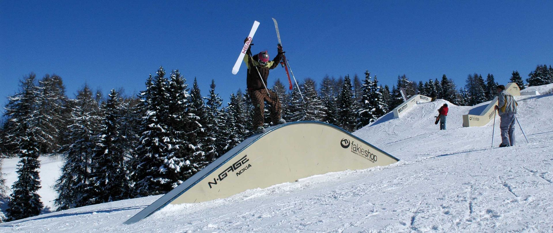 Ski fahren auf der Seiser Alm