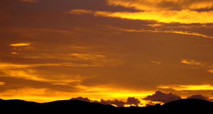 Urlaub in Völs am Schlern, Südtirol, Sonnenuntergang