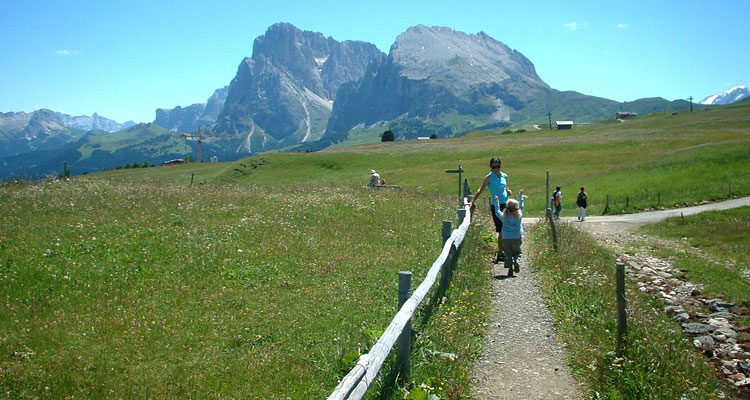 Wandern auf der Seiser Alm