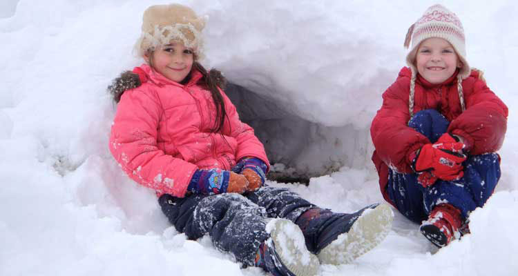 Winter vacation in South Tirol, kids