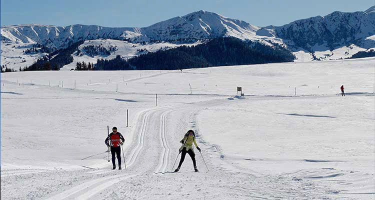 Winterurlaub auf der Seiser Alm, Langlauf