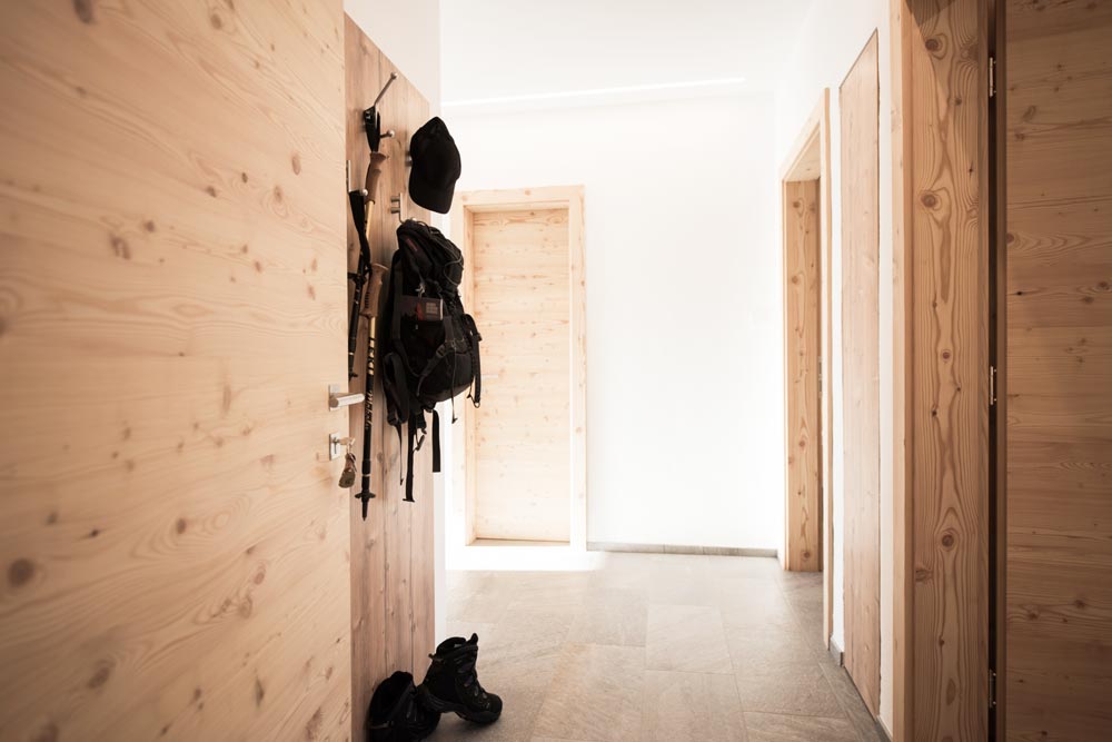 Eingangsbereich Ferienwohnung B beim Platzerhof in Völs am Schlern