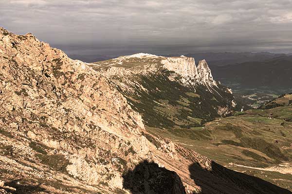 The Mount Sciliar and the Alpe di Siusi